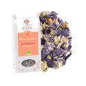 Mallow flower herbal tea for transit and digestion