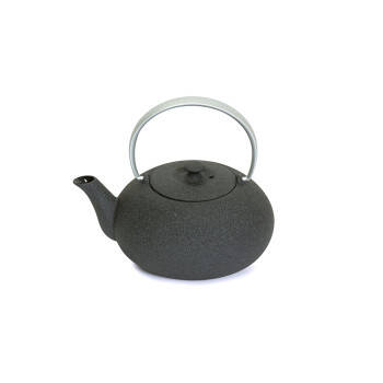 Fuku cast iron teapot - 0.375 L - Grey with silver aluminium handle