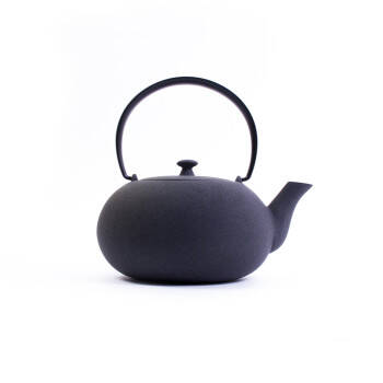 Fuku cast iron teapot - 0.375 L - Grey with black aluminium handle