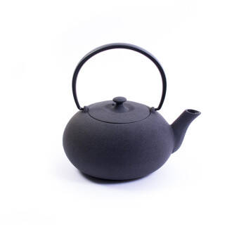 Théière en fonte Fuku - 0.375 L - Grise avec anse noire en aluminium