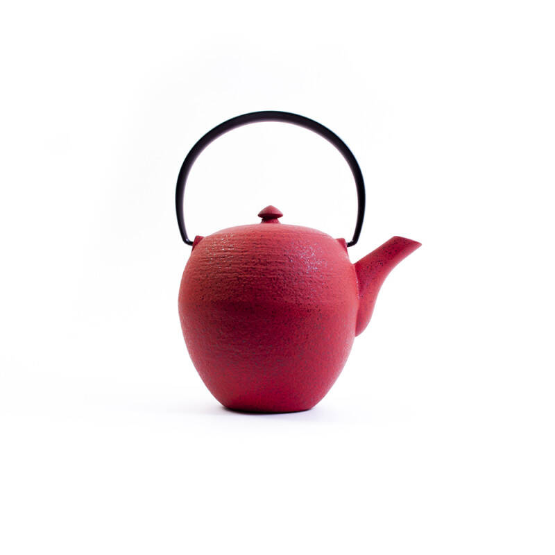 Mayu cast iron teapot - 0.55 L - Japan red aluminum handle