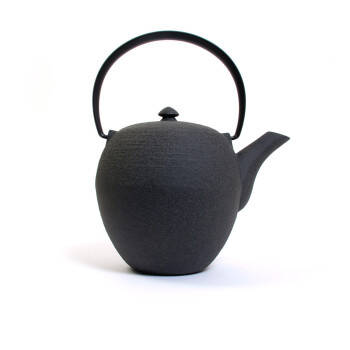 Théière en fonte Mayu - 0.55 L - Grise avec anse noire en aluminium