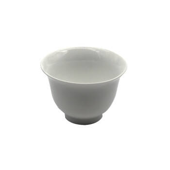 Tasse blanche évasée - Fait main en porcelaine de Chine - 100 ml