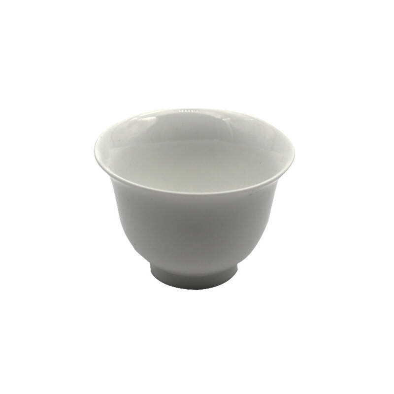 Tasse blanche évasée - Fait main en porcelaine de Chine - 100 ml
