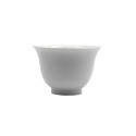 White flared cup - Hand made in China porcelain - 80 ml