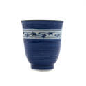 Free Cup - Flower rim - Blue