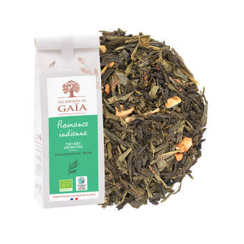 Green tea with mango and peach flavours - Indian Romance