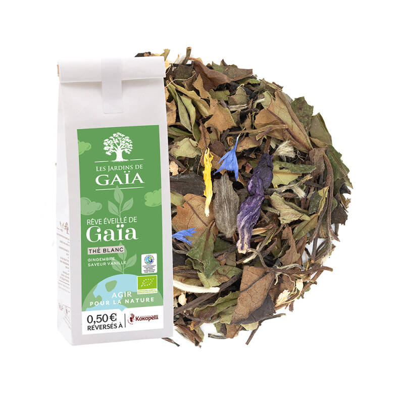 Organic white tea with ginger and vanilla flavour - Gaïa's daydream