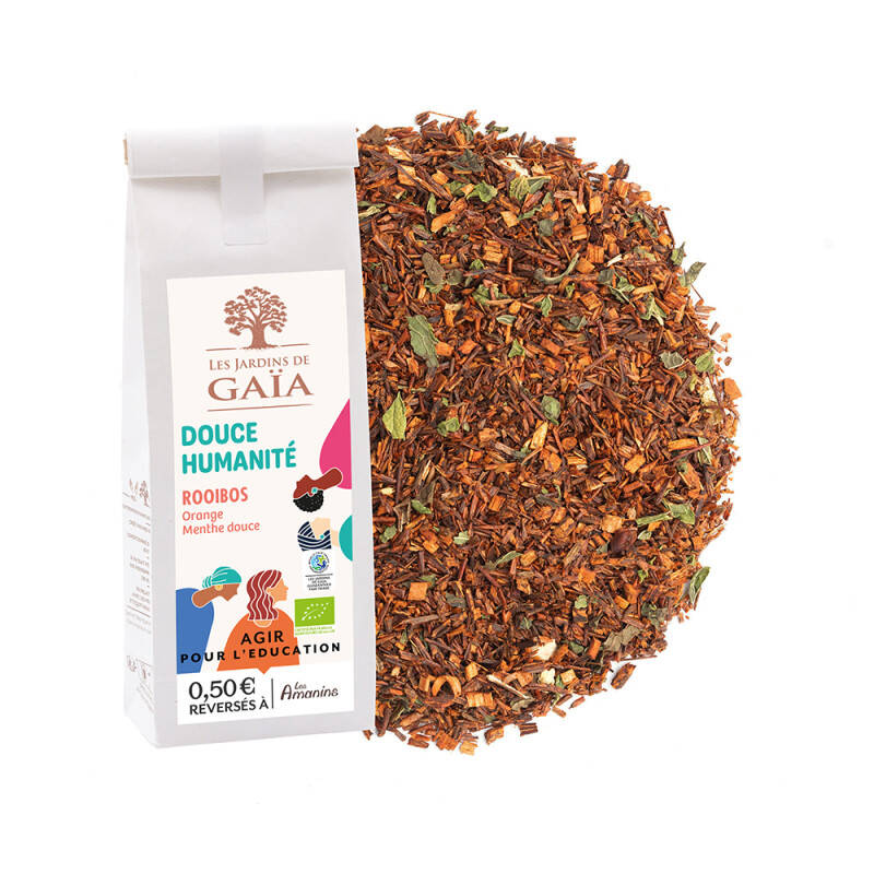 Organic rooibos with orange and sweet mint - Gentle humanity