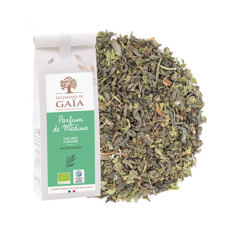 Organic green tea with mint - Around the medina