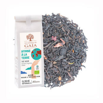 Thé noir bio saveurs myrtille et cassis - Hymne à la terre