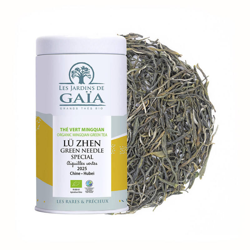 Organic Chinese green tea Mingqian 2025 - Lü Zhen Green Needle Special