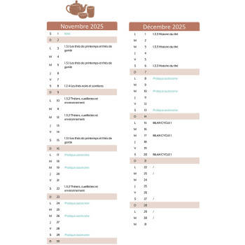 Tea sommelier course - Cycle 1
