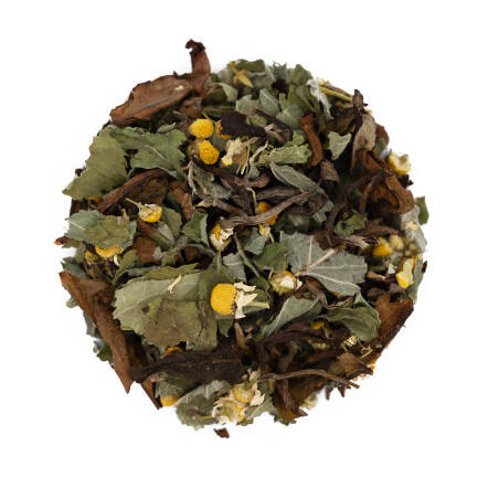 Thé blanc bio saveur cassis menthe camomille - L'Esprit de la forêt