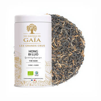 Thé noir bio de Chine - Hong Bi Luo - Spirale de jade pourpre