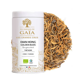 Organic black tea Dian Hong Golden Buds