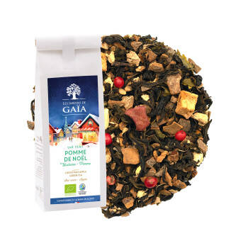 Organic green tea with apple and star anise - Star apple / Christmas apple
