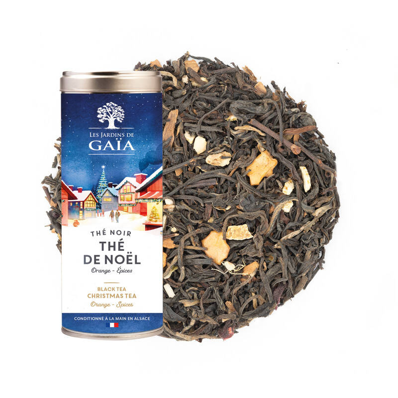 Black tea with orange and spices - Winter tea or Christmas tea