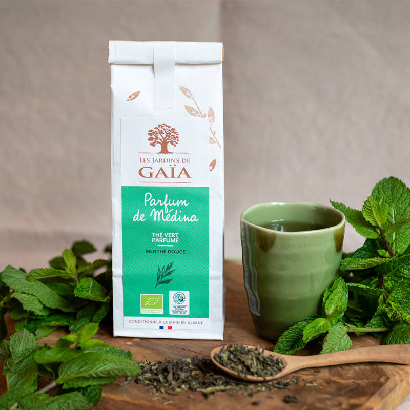 Organic green tea with mint - Around the medina