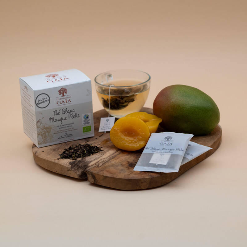 Thé blanc à la mangue et à la saveur pêche - Rêve de femme