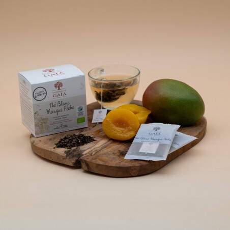 Thé blanc à la mangue et à la saveur pêche - Rêve de femme