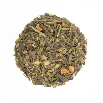 Green tea with peach, raspberry and vanilla flavour - Peach Melba