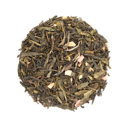 Green tea with rhubarb and strawberry - Whimsical treat Green tea with rhubarb and strawberry - Whimsical treat