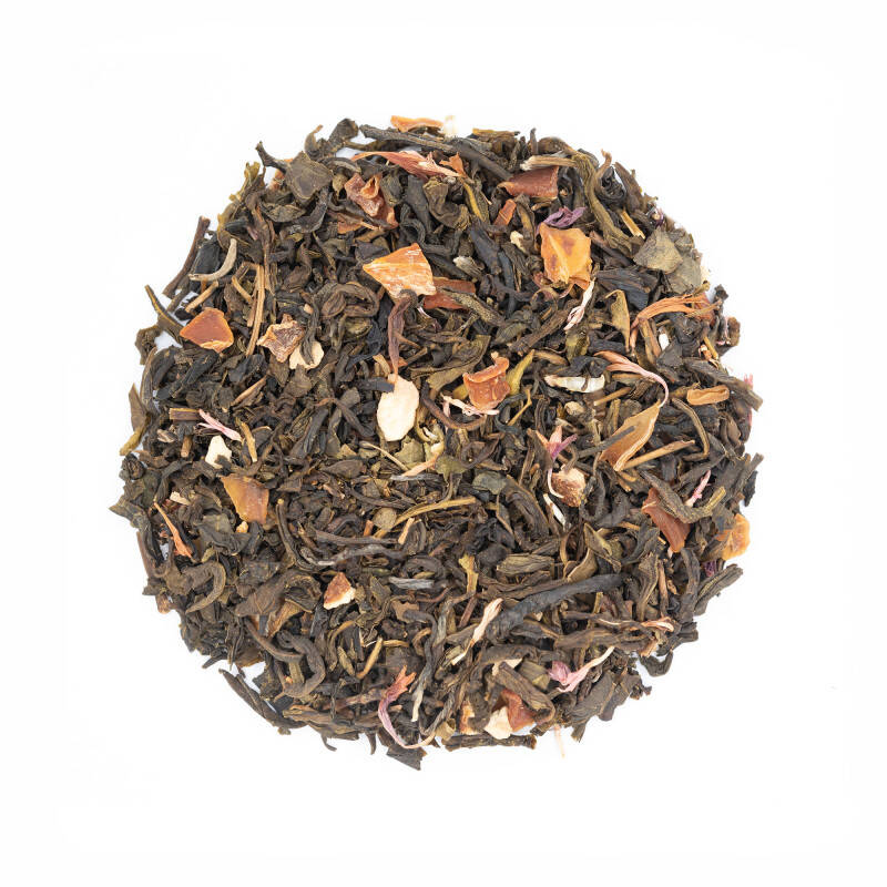 Thé vert saveurs passion et cacao - Surprise !