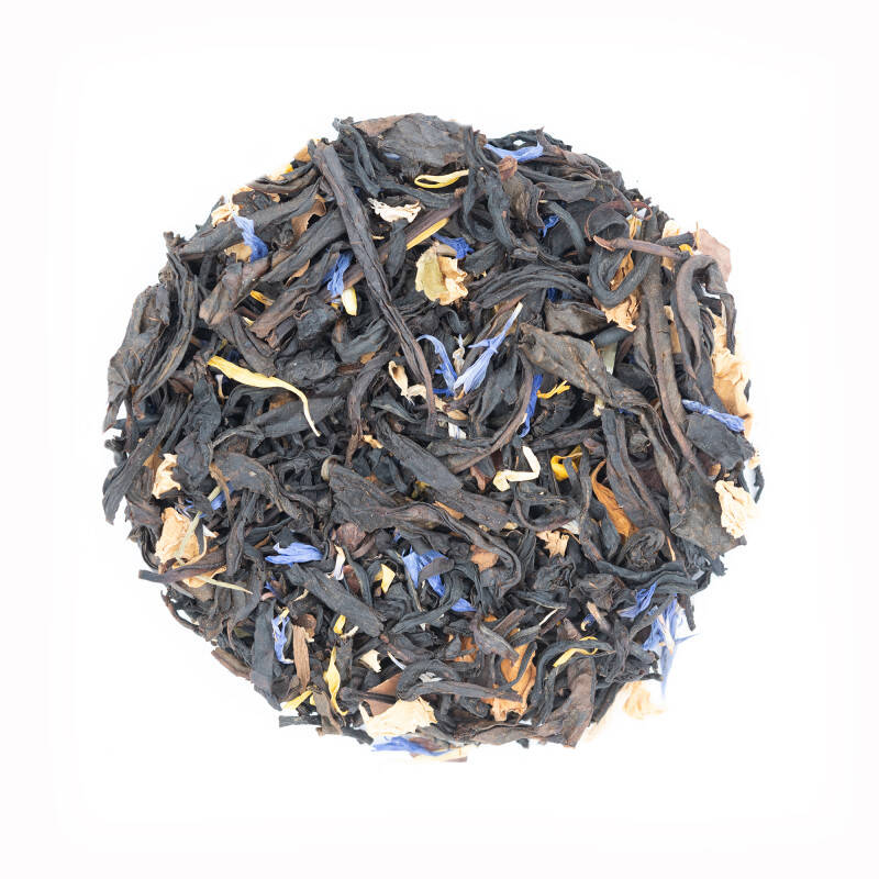 Thé wulong au cacao et à la saveur framboise - Premiers flocons