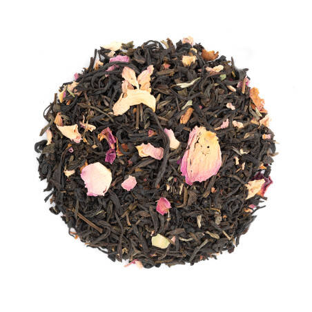 Thé noir à la rose - Blanche rose et Rose rouge Thé noir à la rose - Blanche rose et Rose rouge