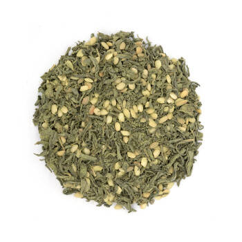 Green tea with roasted rice and matcha - South Korean Genmaicha