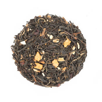 Black tea with orange and spices - Winter tea or Christmas tea