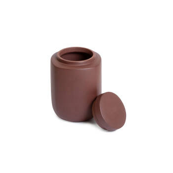 Fangyuan zini tea jar - Small model - Brown