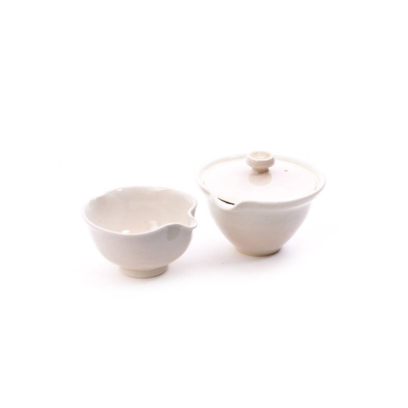 Shiboridashi Teapot + Cooling Pot - White - Small Model