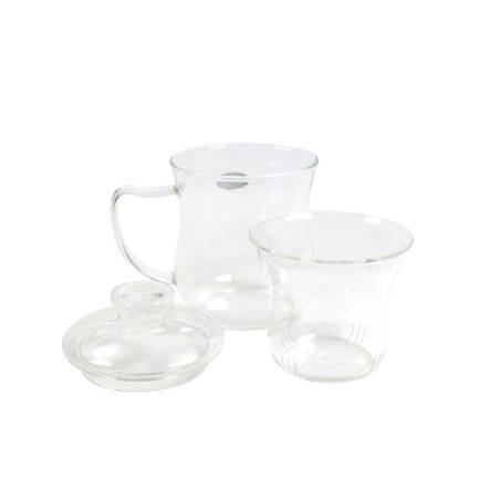 Tisanière en verre - Filtre et couvercle - 300 ml Tisanière en verre - Filtre et couvercle - 300 ml