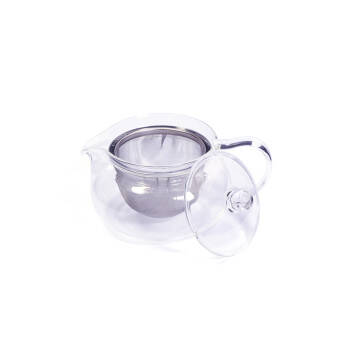 Théière en verre - 450 ml - Filtre inox et couvercle