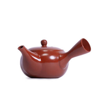 Kyusu teapot - Red with engravings - Ceramic - 460 ml