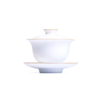 Gaiwan blanc - Fait main en porcelaine de Chine - 140 ml