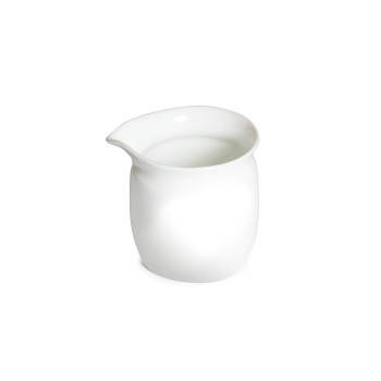 Pot à servir blanc - Fait main en porcelaine de Chine - 200 ml