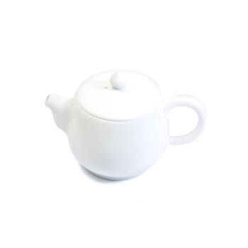 Théière carrée blanche - Fait main en porcelaine de Chine - 200 ml