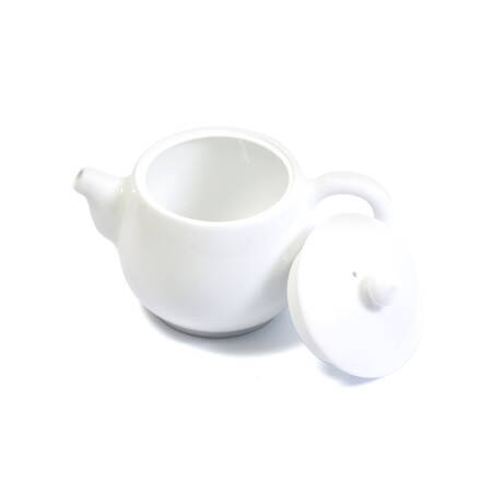 Square white teapot - Hand made in china - 200 ml