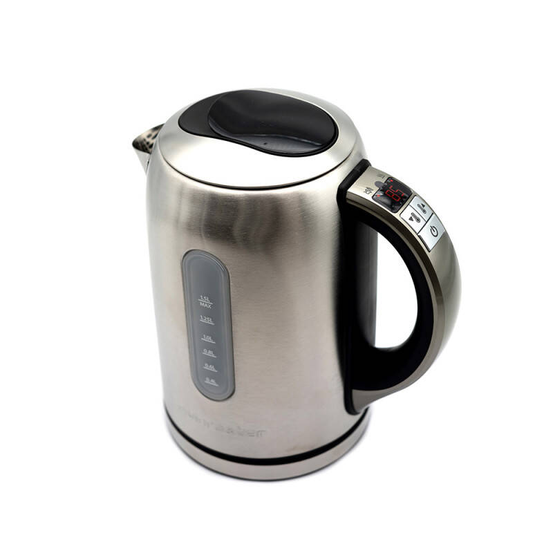 Mila 1.5 L water kettle - Stainless steel with adjustable temperature