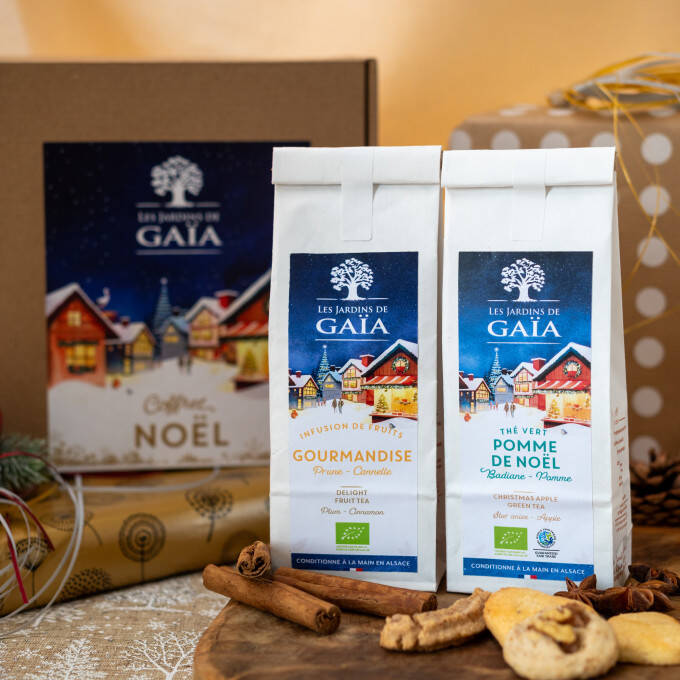 Photo ambiance coffret de Noël - Pomme de Noël et Gourmandise
			                    