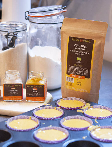 Preparation Turmeric Ginger Muffins 2