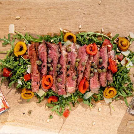 Recette de tagliata de bœuf aux épices rubs
