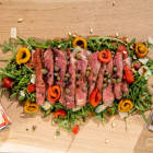 Recipe for beef tagliata with rubs spices 
			                