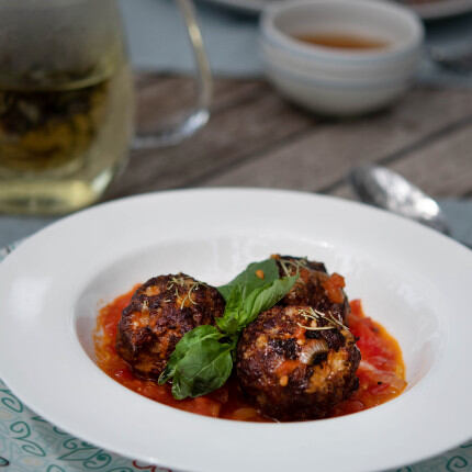 Recette boulettes de porc à l’italienne 
			                    