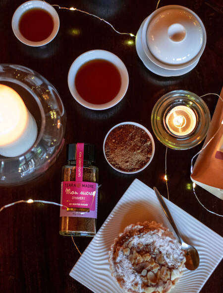 Tarte amandine aux pommes et sucre d’hiver Terra Madre
				                    