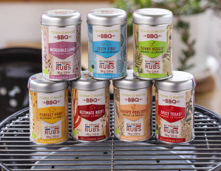 Gamme épices rubs bio terra madre
									