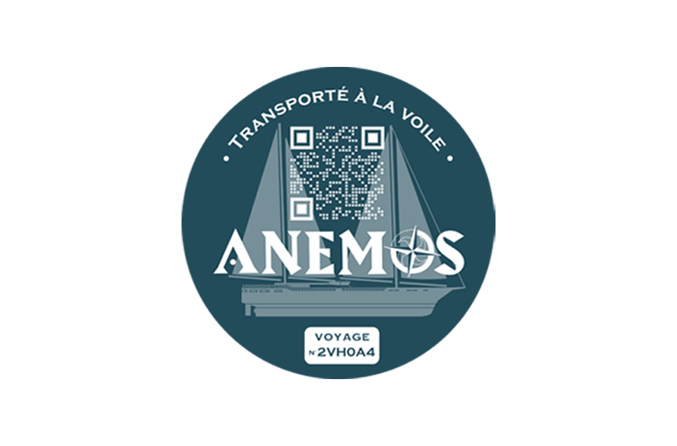 QR code "transporté à la voile Anémos"
                              